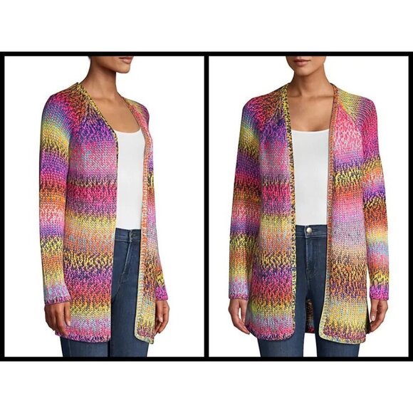 💕WILDFOX💕 Aspen Cardigan ~ Multi Colored Rainbow - Picture 8 of 16